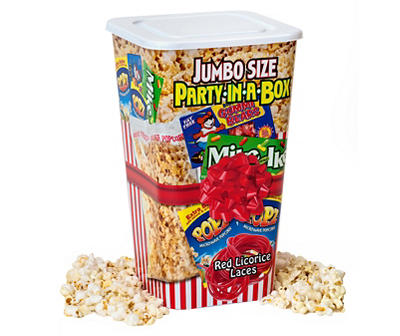 Jumbo Size Party In A Box Popcorn & Candy Gift Set