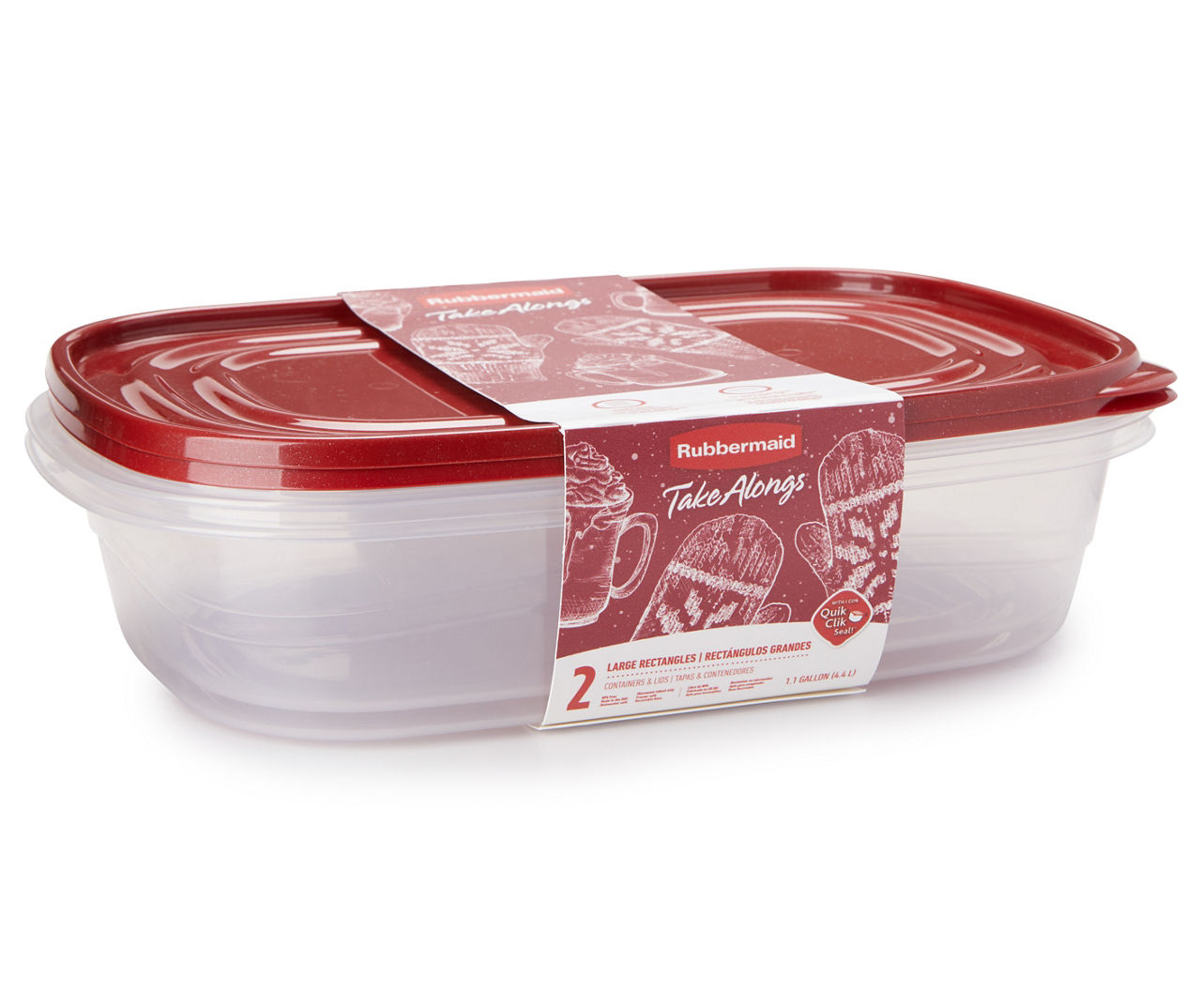 Rubbermaid TakeAlongs 1-Gallon Rectangular Food Storage Containers