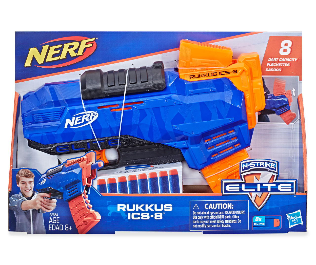Nerf Elite Rukkus ICS-8 Blaster Set | Lots