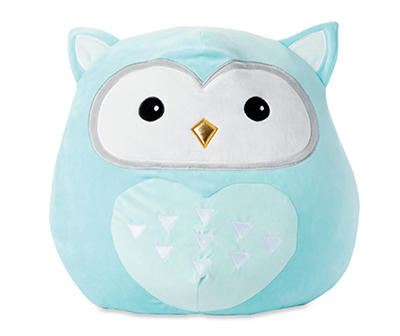 Teal Owl Smooshie Pillow