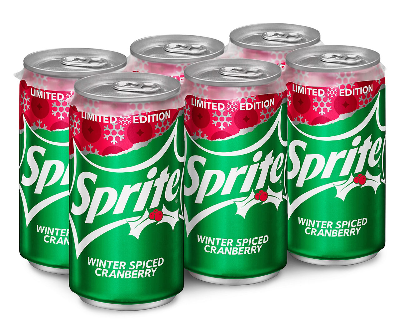Sprite Sprite Winter Spiced Cranberry Cans, 7.5 fl oz, 6 Pack Big Lots