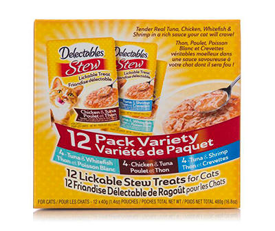 Delectables Cat Stew Treats, 12-Pack