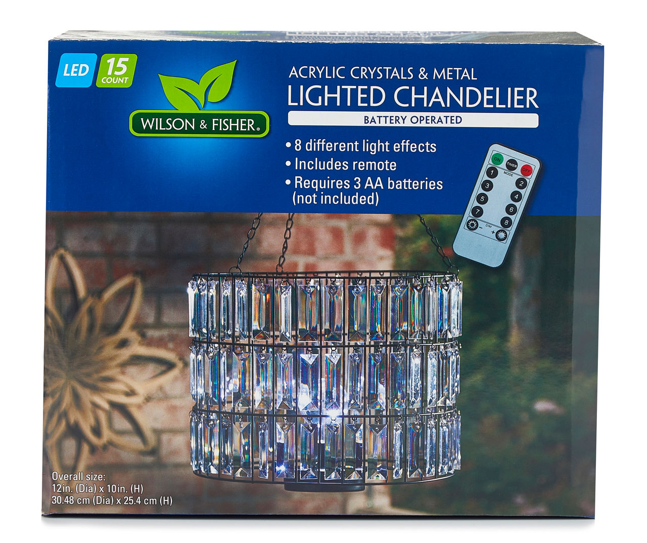 Wilson and fisher battery operated deals chandelier