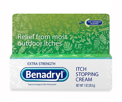Benadryl Extra Strength Itch Relief Cream, Topical Analgesic, 1 oz