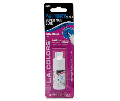 Clear Rapid Dry Super Nail Glue, 0.10 Oz.