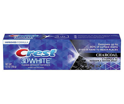 Crest 3D White, Charcoal Whitening Toothpaste, 4.1 oz