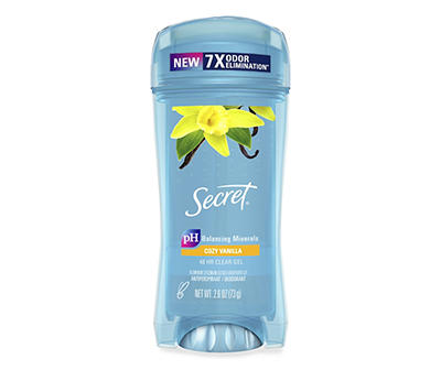 Secret Clear Gel Antiperspirant and Deodorant, Vanilla Scent, Single Pack, 2.6 oz