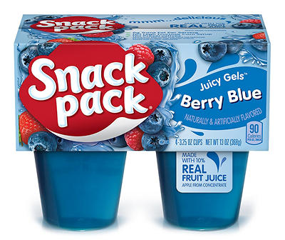 Berry Blue Juicy Gels, 4-Pack