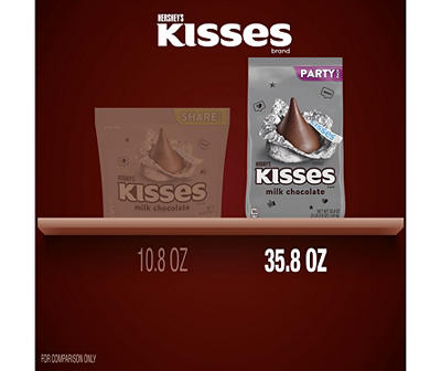 Kisses Milk Chocolate Candy Party Pack, 35.8 Oz.