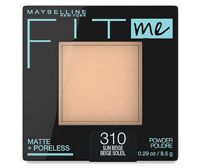 Fit Me Sun Beige Matte + Poreless Powder Makeup, 0.29 Oz.
