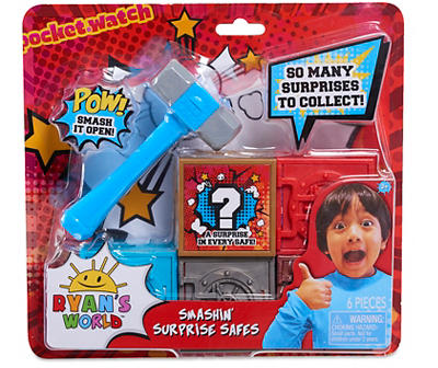 Ryan's World Smashin' Surprise Safes, 6-Piece Set