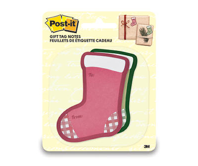 Post-It Stockings Gift Tag Notes