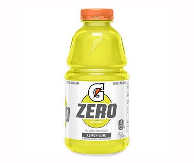 Gatorade G Zero Sugar Thirst Quencher Lemon-Lime Naturally Flavored 32 Fl Oz Bottle