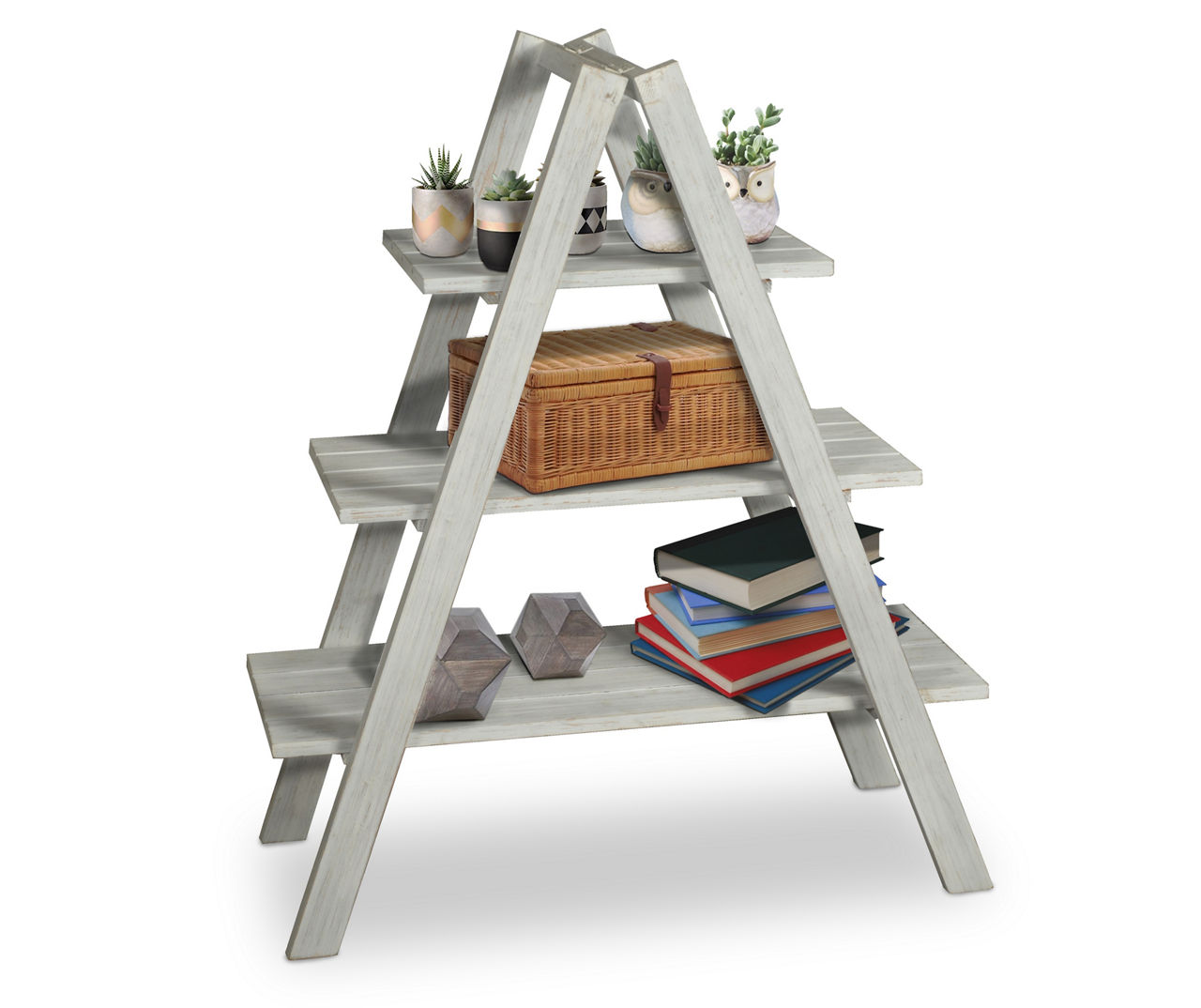 Sassafras Standing Shelf Double Width 3 Tier