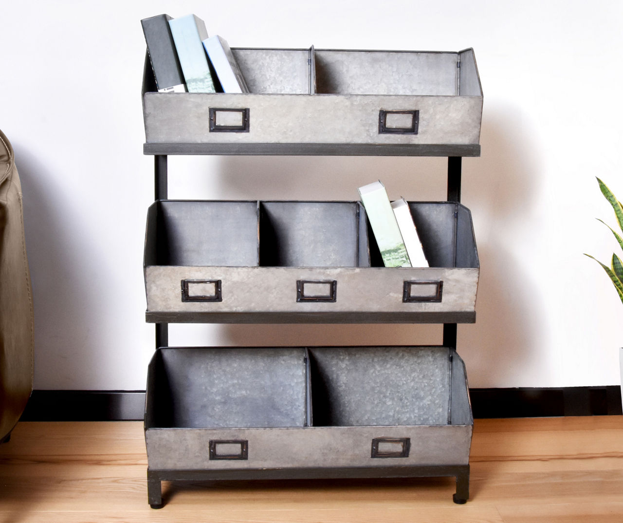 Stratford Galvanized Metal 3-Tier Storage Shelf