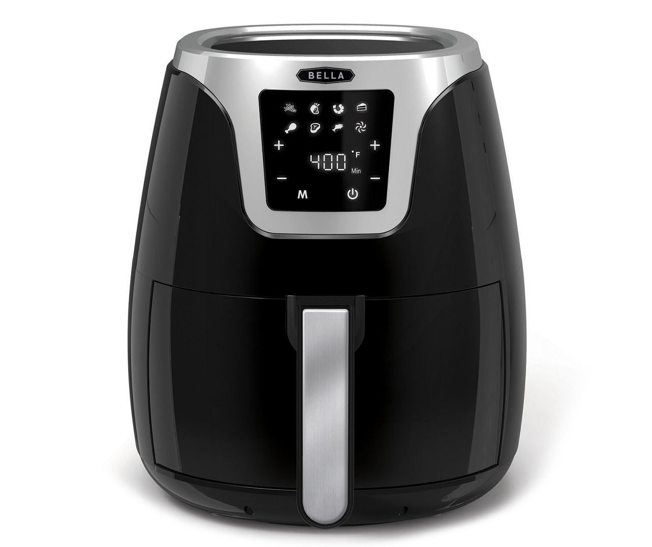 Bella's touchscreen black stainless steel 6-quart air fryer now