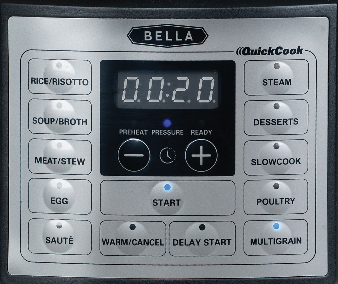 Bella 8 QT 10 in 1 Programmable Electric Multi Pressure Cooker Stainless  Steel for sale online