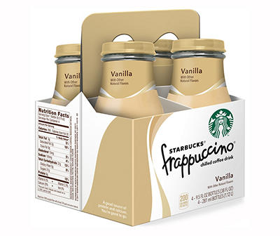 Starbucks� Frappuccino� Vanilla Chilled Coffee Drink 4-9.5 fl. oz. Glass Bottles