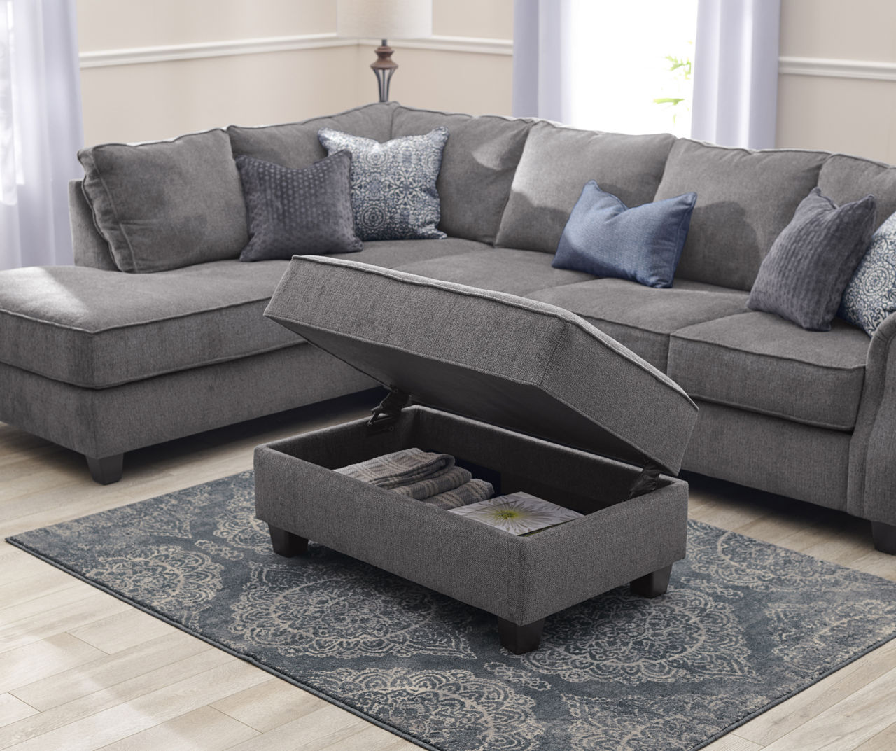 Broyhill Tripoli Slate Sectional, 40% OFF | nytac.us