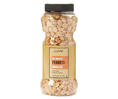 Dry Roasted Unsalted Peanuts, 16 Oz.