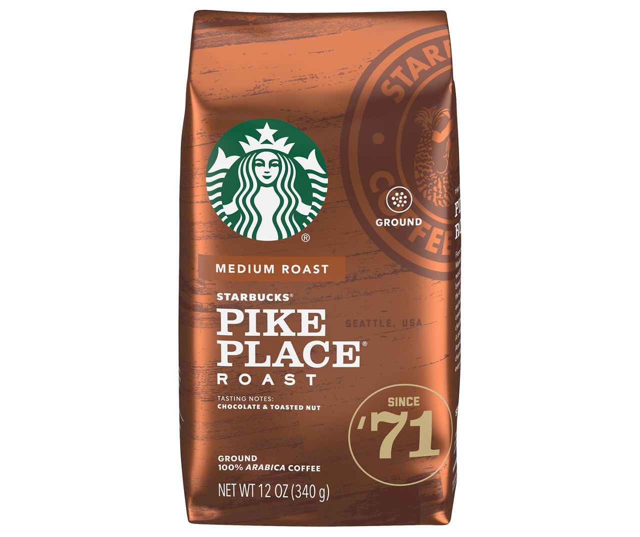 Starbucks Gingerbread Naturally Flavored Ground Coffee, 100% Arabica, 1 Bag  (17 Oz) 