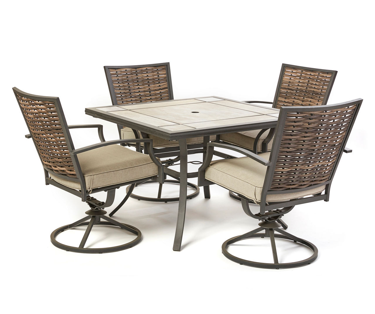 Real Living Ridgewood Wood Look Tile Patio Dining Table Big Lots