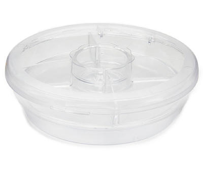 Clear Acrylic Spin-on-Ice Appetizer Server