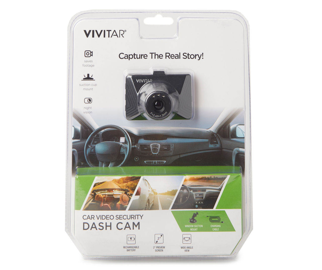 Vivitar Car Video Security Dash Cam Big Lots