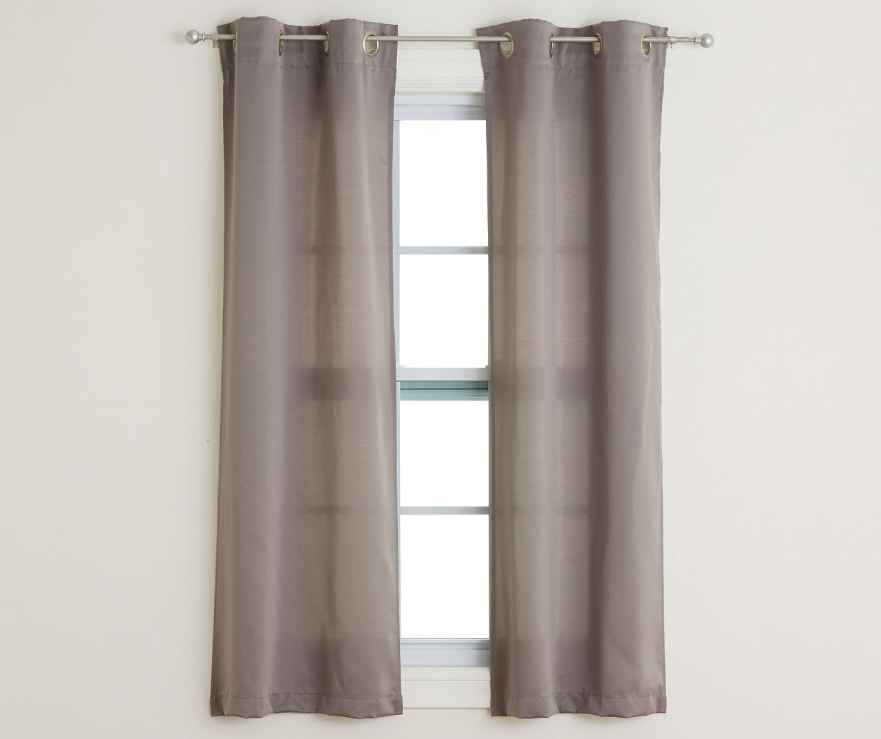 4-Piece Putnam Gray Room-Darkening Curtain Panels Set, (63")