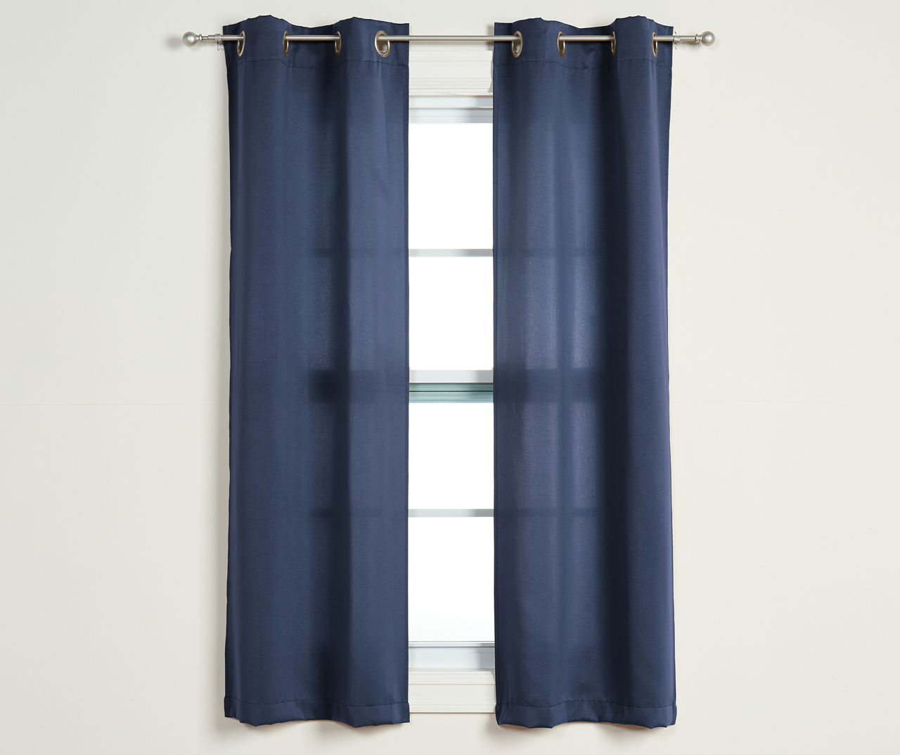 4-Piece Putnam Navy Room-Darkening Curtain Panels Set, (63")