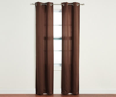 4-Piece Putnam Chocolate Room-Darkening Curtain Panels Set, (84