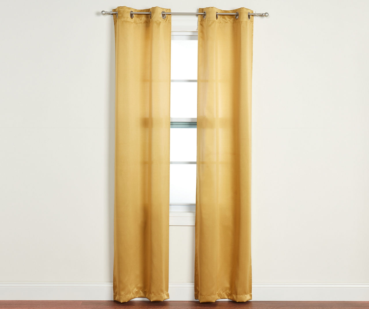 Putnam Gold Room-Darkening Grommet 4-Piece Curtain Panel Set, (84")