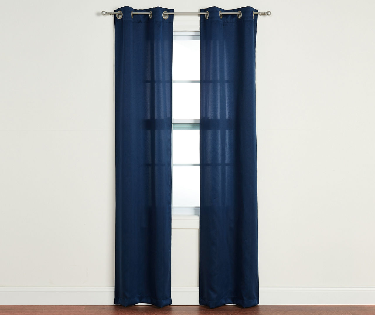 4-Piece Putnam Navy Room-Darkening Curtain Panels Set, (84")