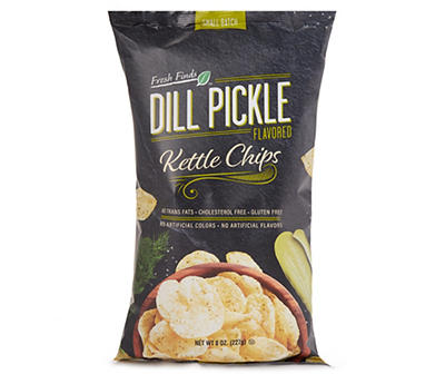 Dill Pickle Kettle Chips, 8 Oz.