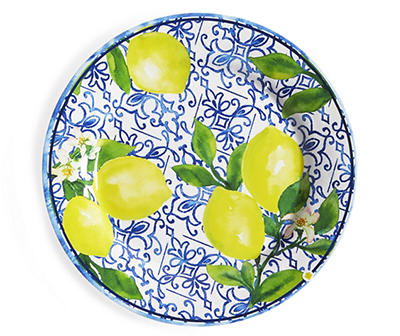 Lemon Wreath 4-Piece Salad Plate Set 