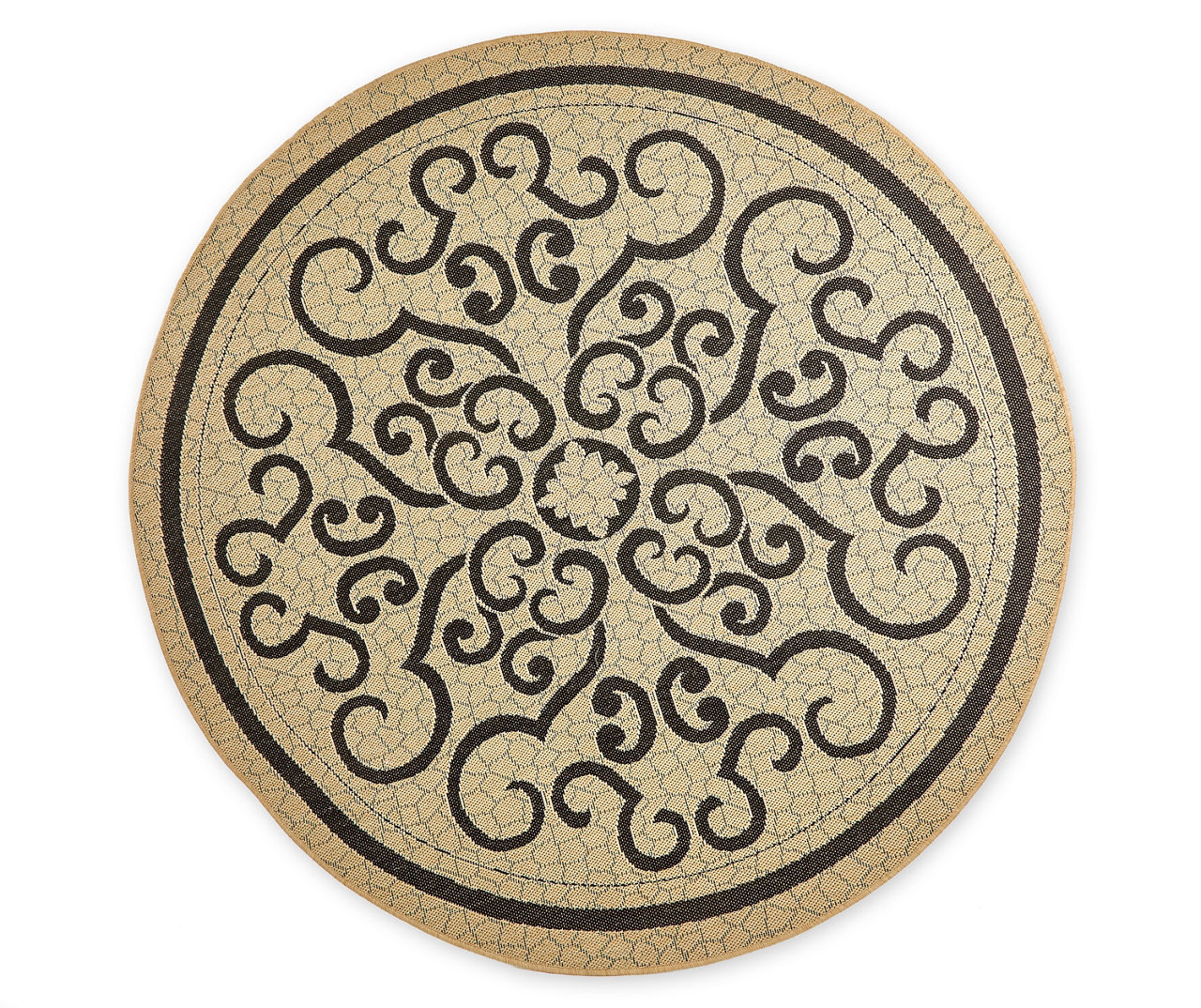 Real Living Real Living Black Medallion Oakmont Patio Rug Big Lots