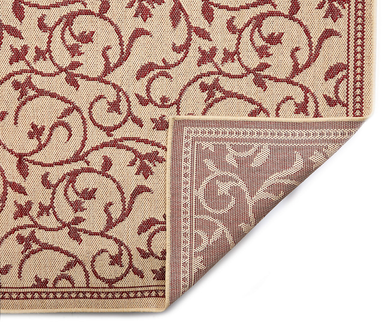 Wilson & Fisher Red Scroll Area Rug, (5' x 7') | Big Lots