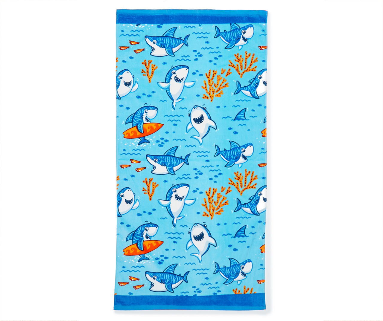 Blue Happy Sharks Beach Towel | Big Lots