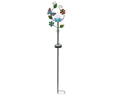 SOLAR FLOWERS AND BUTTERFLY STAKE