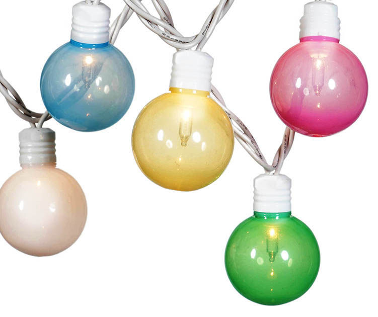 Luau Lantern Patio Globe Multi-Color LED String Lights with 8 Function  Controller - 20 Bulb Set