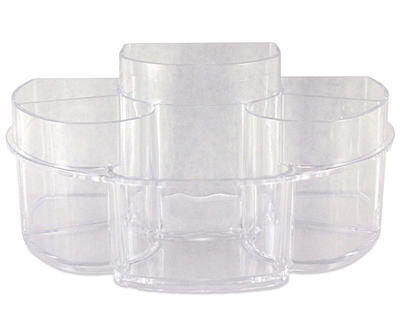 Large Clear 6-Compartment Multi-Use Organizer