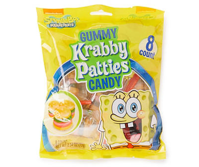 Gummy Krabby Patties Candy, 8-Count
