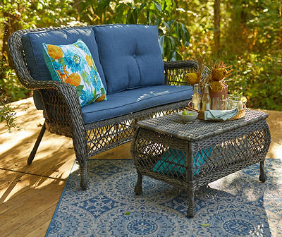 Westbrook All-Weather Wicker Cushioned Patio Settee