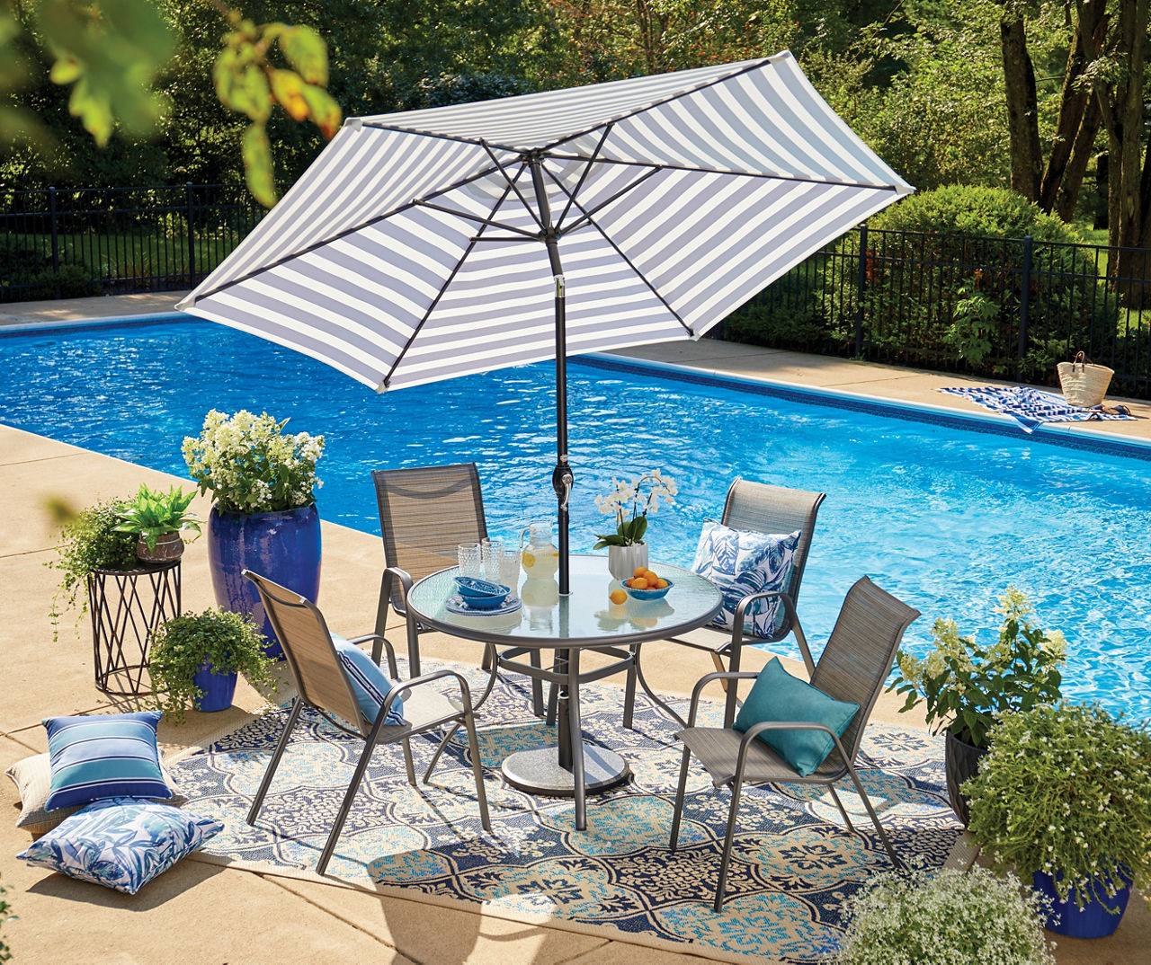 Patio table umbrellas at big deals lots