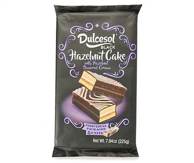 Black Hazelnut Cake Bars, 5-Pack