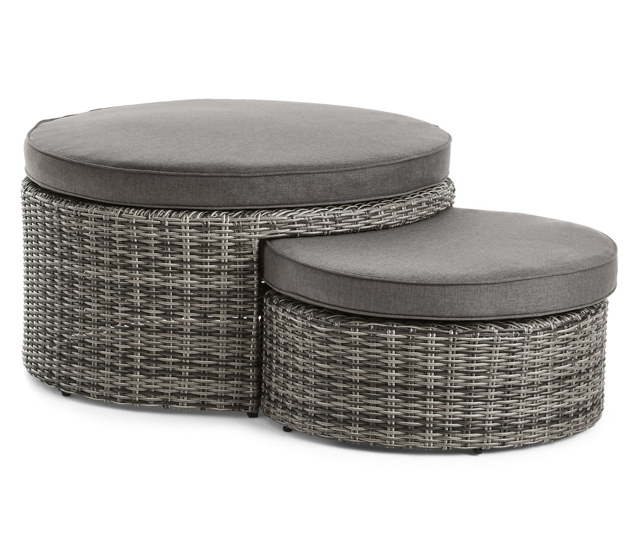 Round deals outdoor ottoman