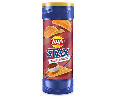Lay's Stax Potato Crisps Mesquite Barbecue Flavored 5.5 Oz
