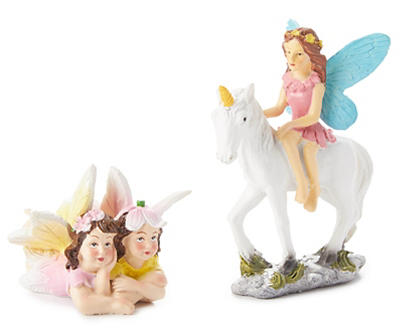 Fairy Garden Pals & Unicorn Set, 2-Pack