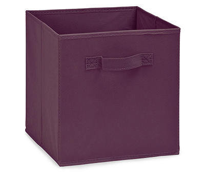 Purple Fabric Storage Bin
