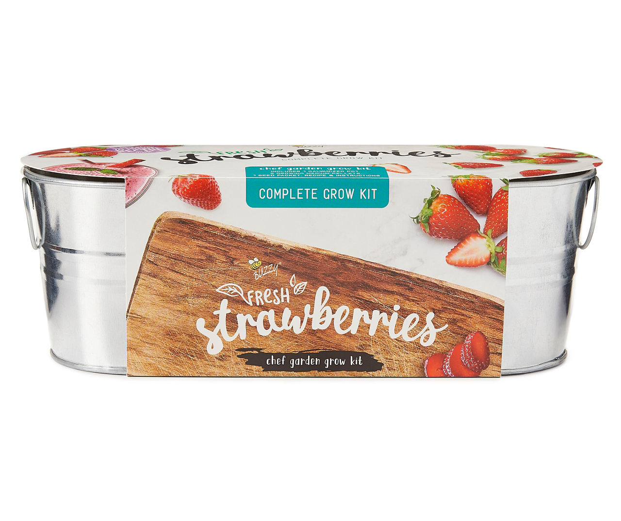 Buzzy Strawberry Grow Kit with Windowsill Planter Big Lots
